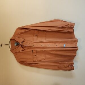 3XL Gander Mountain heavy cotton Guide Series mens shirt burnt orange